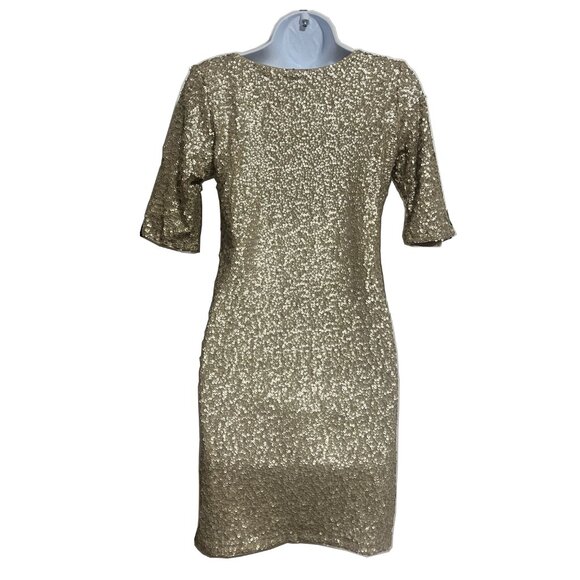 Abercrombie and Fitch Gold Sequin Cocktail Dress - Picture 3 of 9
